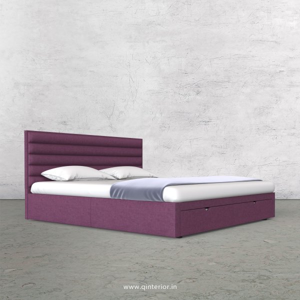 Crux King Size Storage Bed in Cotton Plain - KBD001 CP26