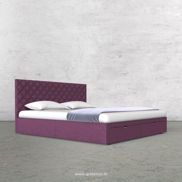 Aquila King Size Storage Bed in Cotton Plain - KBD001 CP26