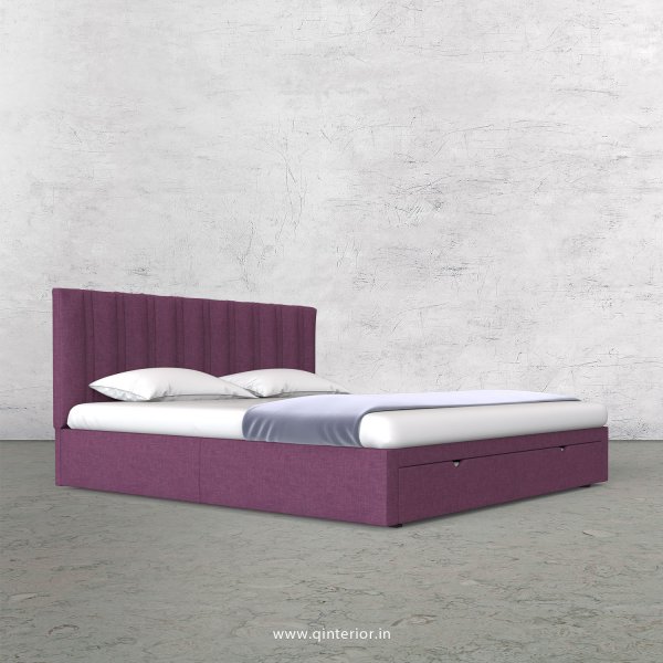 Leo King Size Storage Bed in Cotton Plain - KBD001 CP26