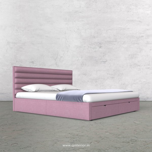 Crux King Size Storage Bed in Cotton Plain - KBD001 CP27