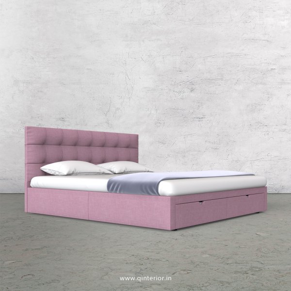 Lyra King Size Storage Bed in Cotton Plain - KBD001 CP27