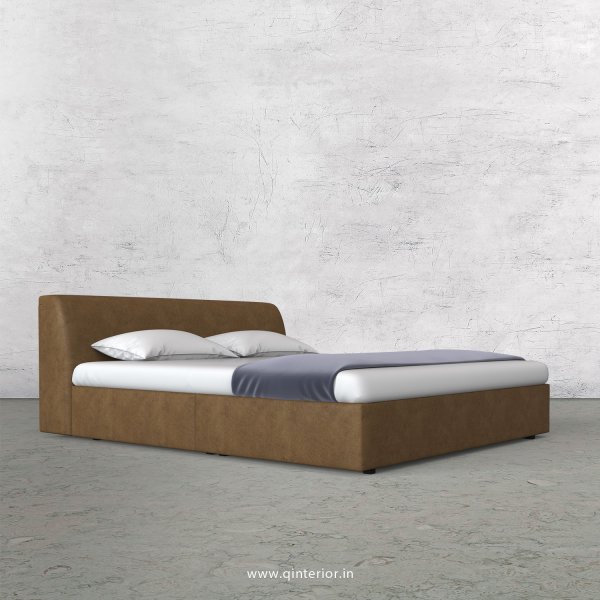 Luxura Queen Sized Bed in Fab Leather Fabric - QBD009 FL02