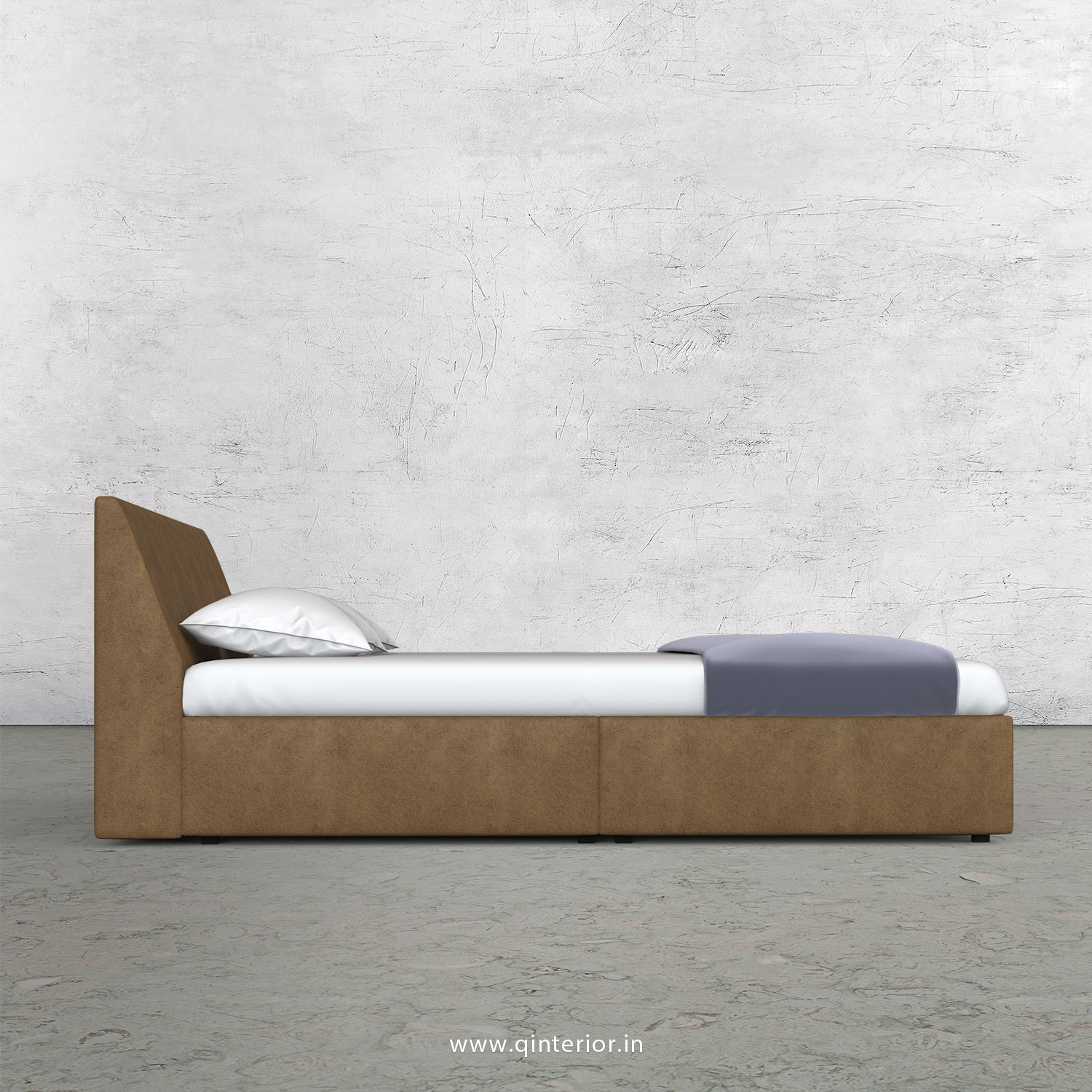 Viva King Sized Bed in Fab Leather Fabric - KBD009 FL02