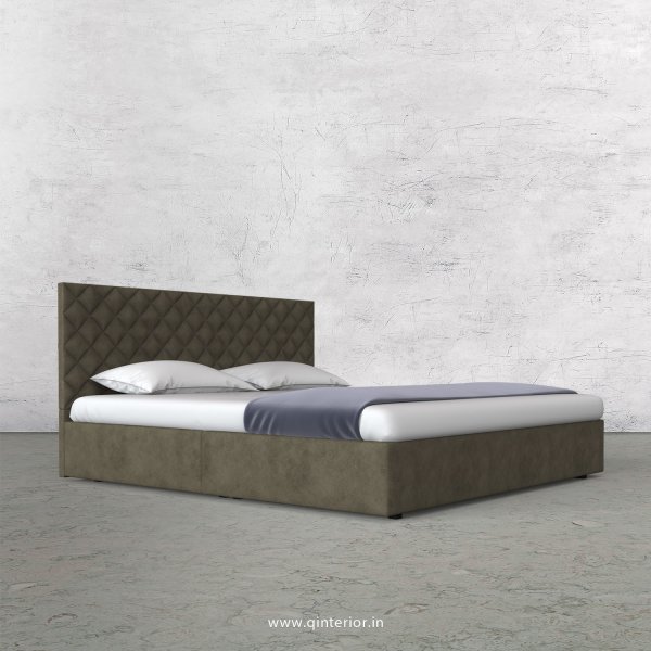 Aquila King Size Bed in Fab Leather Fabric - KBD009 FL03