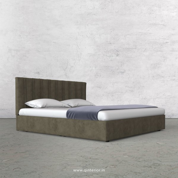 Leo King Size Bed in Fab Leather Fabric - KBD009 FL03