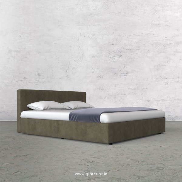 Nirvana Queen Bed in Fab Leather Fabric - QBD009 FL03