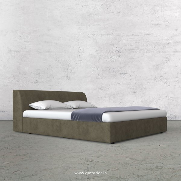Luxura King Size Bed in Fab Leather Fabric - KBD009 FL03