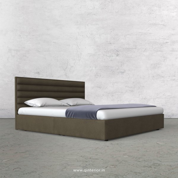 Crux King Size Bed in Fab Leather Fabric - KBD009 FL06