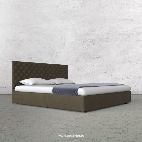 Aquila King Size Bed in Fab Leather Fabric - KBD009 FL06