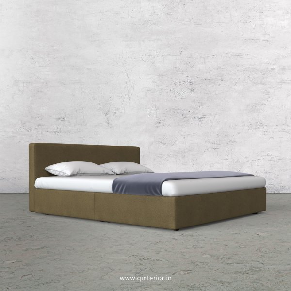 Nirvana King Size Bed in Fab Leather Fabric - KBD009 FL01