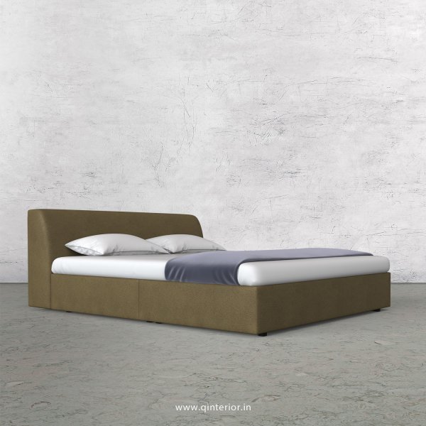 Luxura Queen Sized Bed in Fab Leather Fabric - QBD009 FL01
