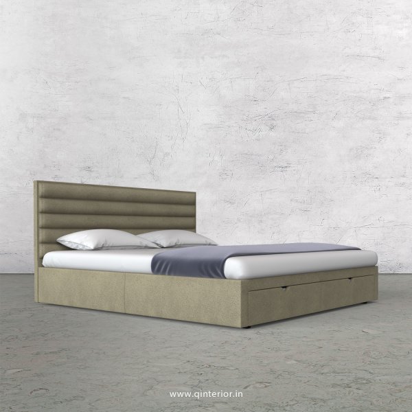 Crux Queen Storage Bed in Fab Leather Fabric - QBD001 FL10