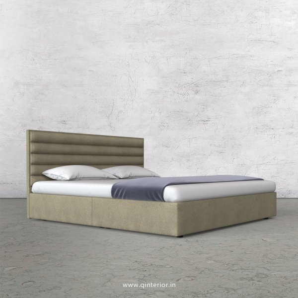 Crux King Size Bed in Fab Leather Fabric - KBD009 FL10