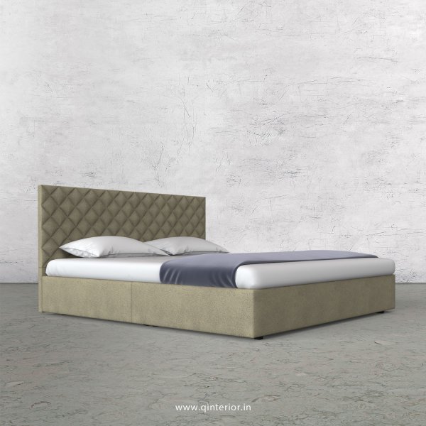 Aquila King Size Bed in Fab Leather Fabric - KBD009 FL10