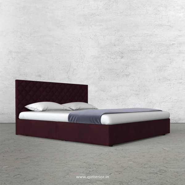 Aquila King Size Bed in Fab Leather Fabric - KBD009 FL12