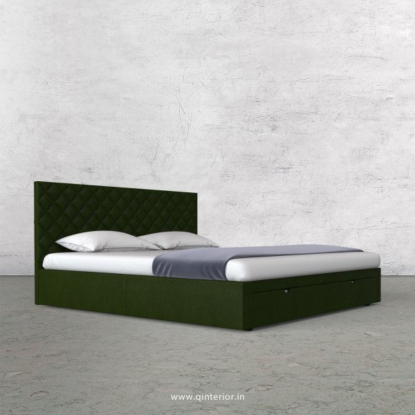 Aquila Queen Storage Bed in Fab Leather Fabric - QBD001 FL04