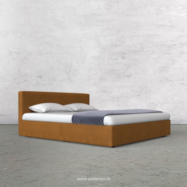 Nirvana King Size Bed in Fab Leather Fabric - KBD009 FL14