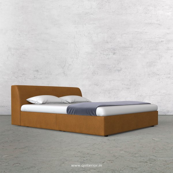 Luxura Queen Sized Bed in Fab Leather Fabric - QBD009 FL14