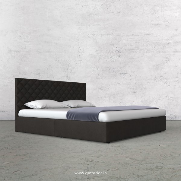 Aquila King Size Bed in Fab Leather Fabric - KBD009 FL15