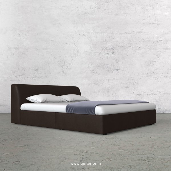 Luxura Queen Sized Bed in Fab Leather Fabric - QBD009 FL17