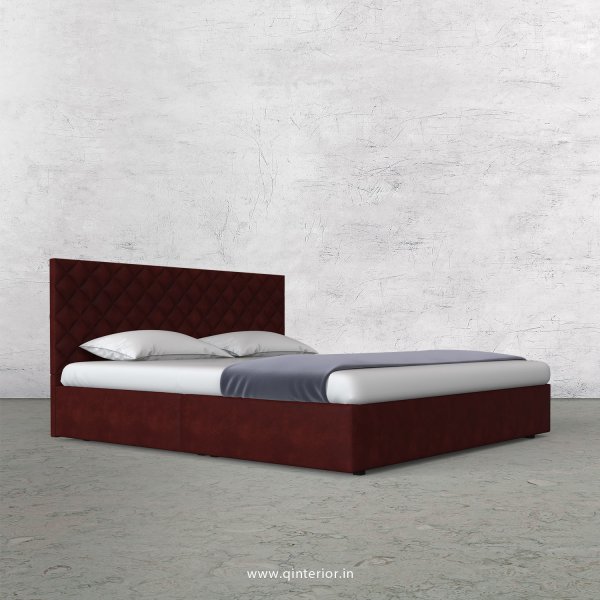 Aquila King Size Bed in Fab Leather Fabric - KBD009 FL17