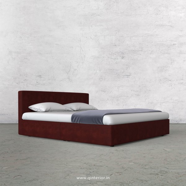 Nirvana King Size Bed in Fab Leather Fabric - KBD009 FL17