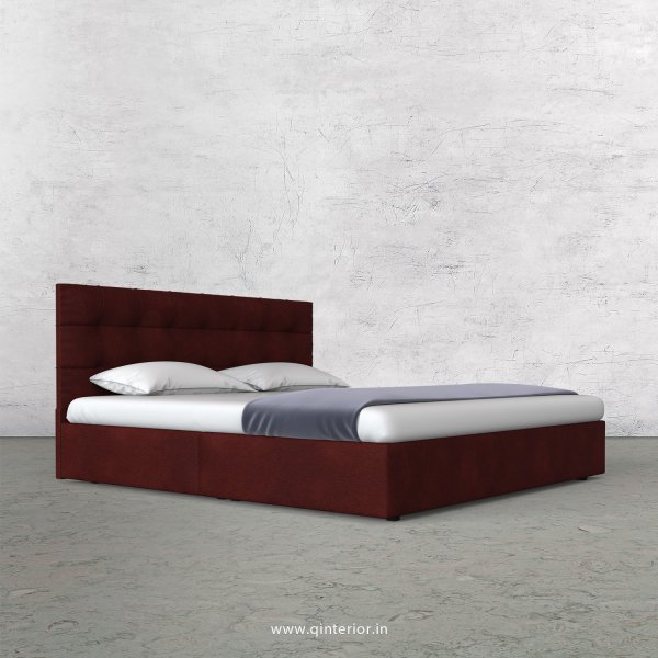 Lyra King Size Bed in Fab Leather Fabric - KBD009 FL08