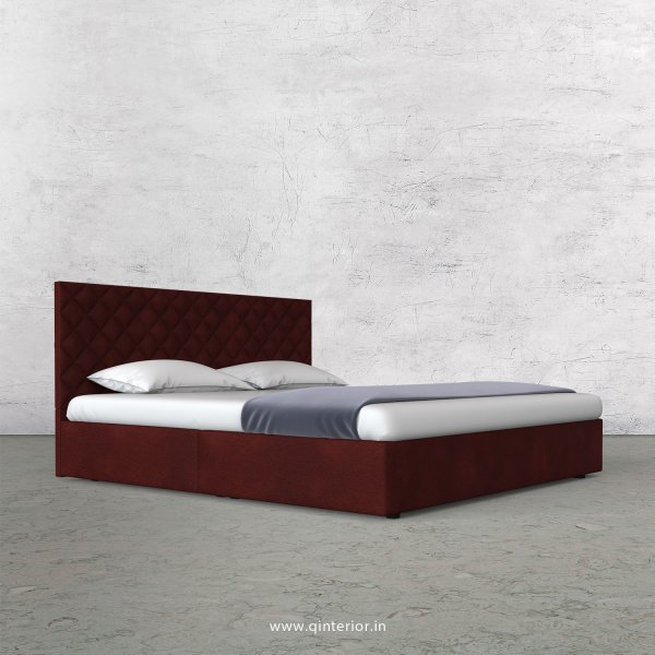Aquila Queen Bed in Fab Leather Fabric - QBD009 FL08
