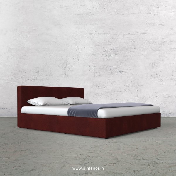Nirvana King Size Bed in Fab Leather Fabric - KBD009 FL08