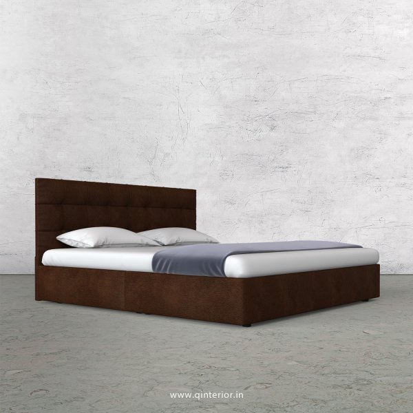 Lyra King Size Bed in Fab Leather Fabric - KBD009 FL09