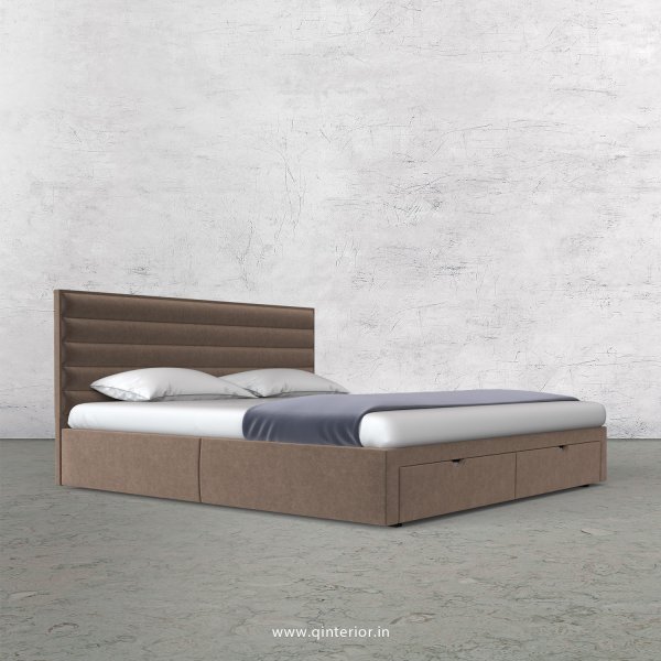 Crux King Size Storage Bed in Velvet Fabric - KBD001 VL02