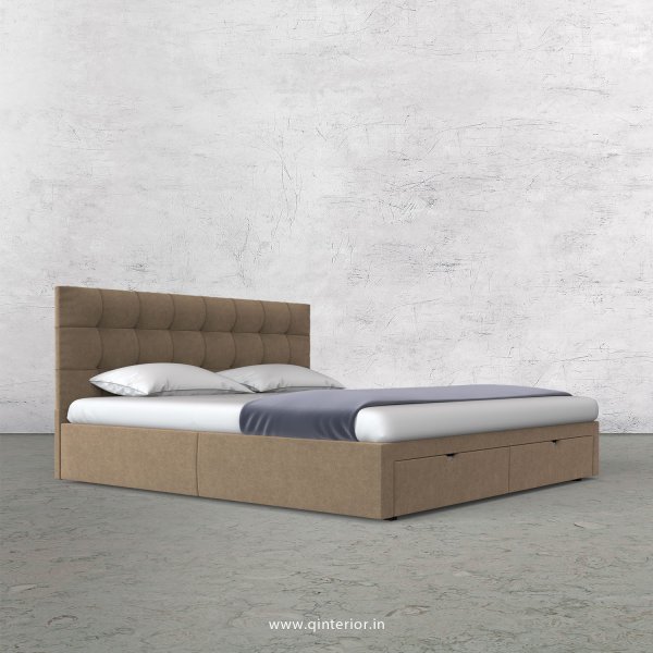 Lyra King Size Storage Bed in Velvet Fabric - KBD001 VL03