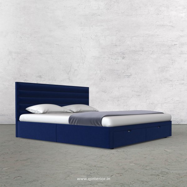 Crux King Size Storage Bed in Velvet Fabric - KBD001 VL05