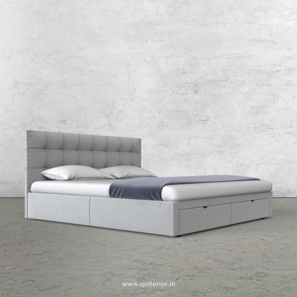 Lyra King Size Storage Bed in Velvet Fabric - KBD001 VL06