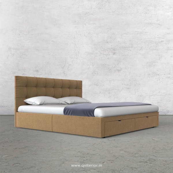 Lyra Queen Storage Bed in Velvet Fabric - QBD001 VL09
