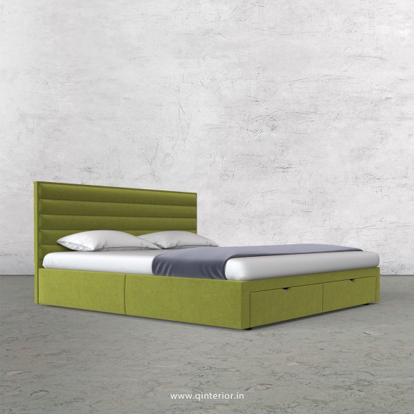 Crux King Size Storage Bed in Velvet Fabric - KBD001 VL10