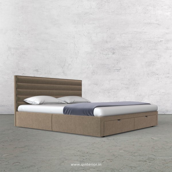 Crux Queen Storage Bed in Velvet Fabric - QBD001 VL11