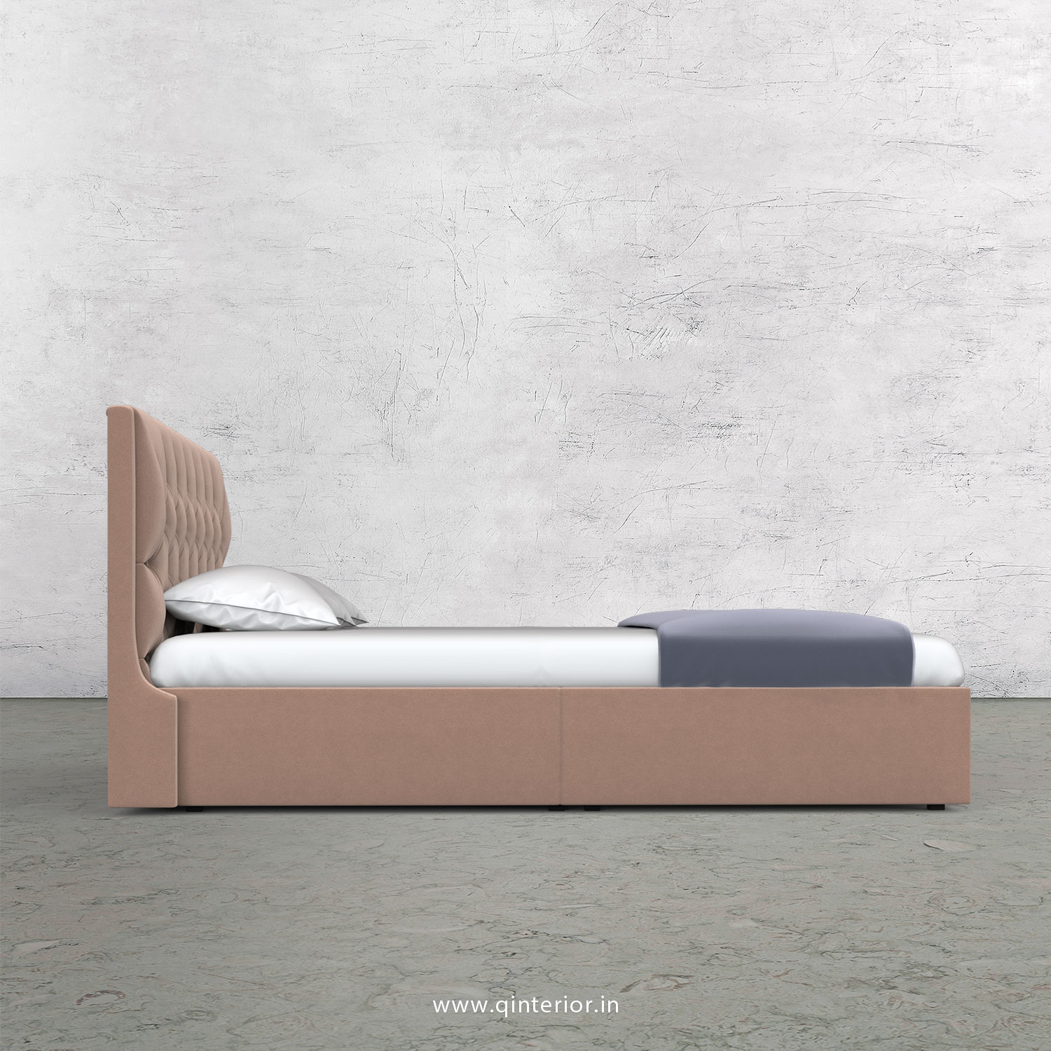 Scorpius Queen Storage Bed in Velvet Fabric - QBD001 VL16