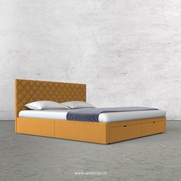 Aquila King Size Storage Bed in Velvet Fabric - KBD001 VL18