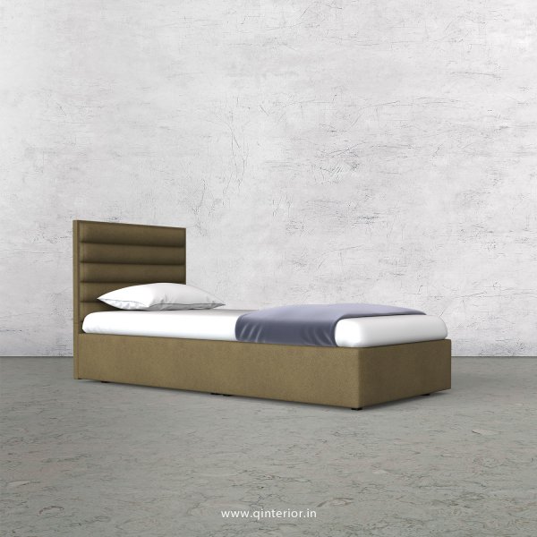 Crux Single Bed in Fab Leather Fabric - SBD009 FL01