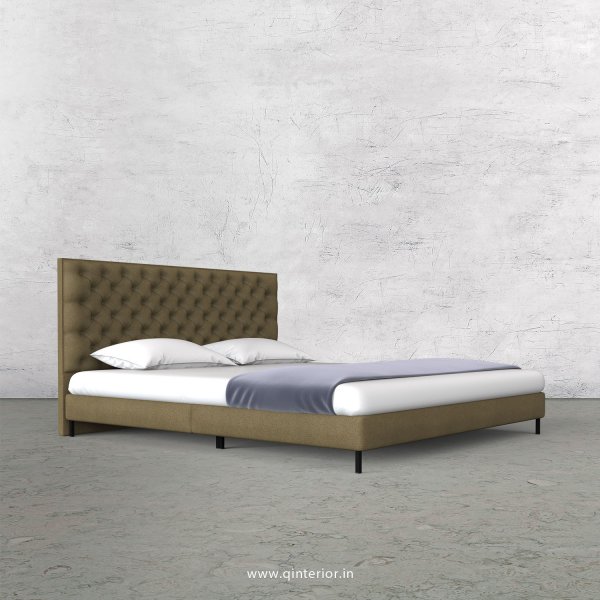 Orion Queen Size Bed with Fab Leather Fabric - QBD003 FL01