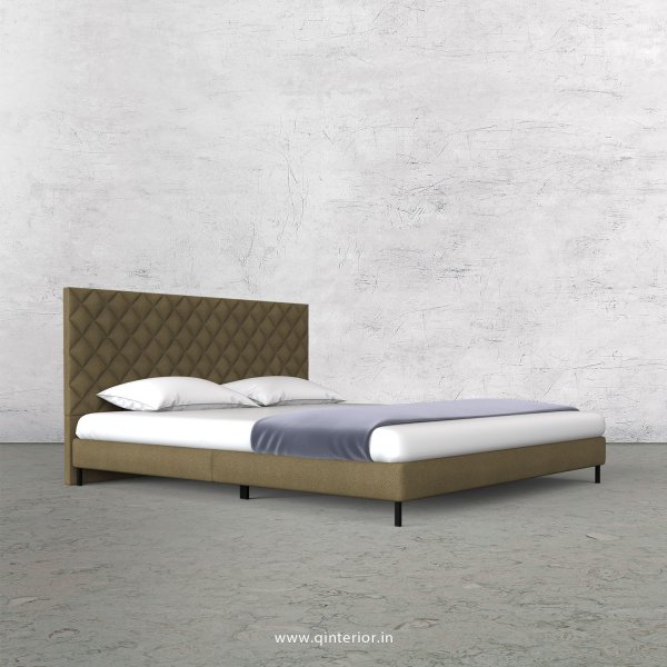 Aquila King Size Bed in Fab Leather Fabric - KBD003 FL01