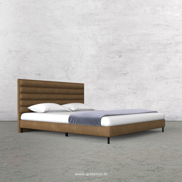 Crux King Size Bed in Fab Leather Fabric - KBD003 FL02