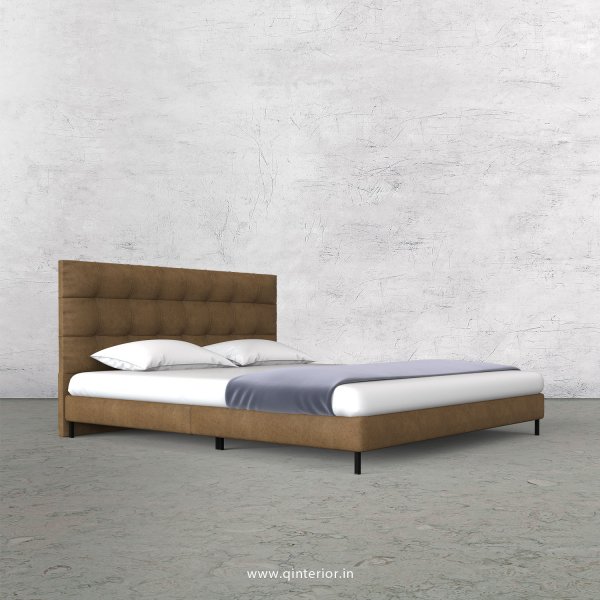 Lyra King Size Bed in Fab Leather Fabric - KBD003 FL02