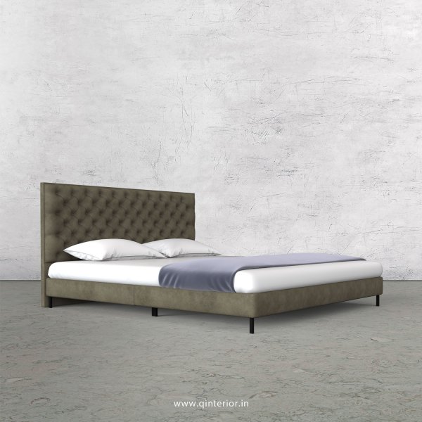 Orion Queen Size Bed with Fab Leather Fabric - QBD003 FL03