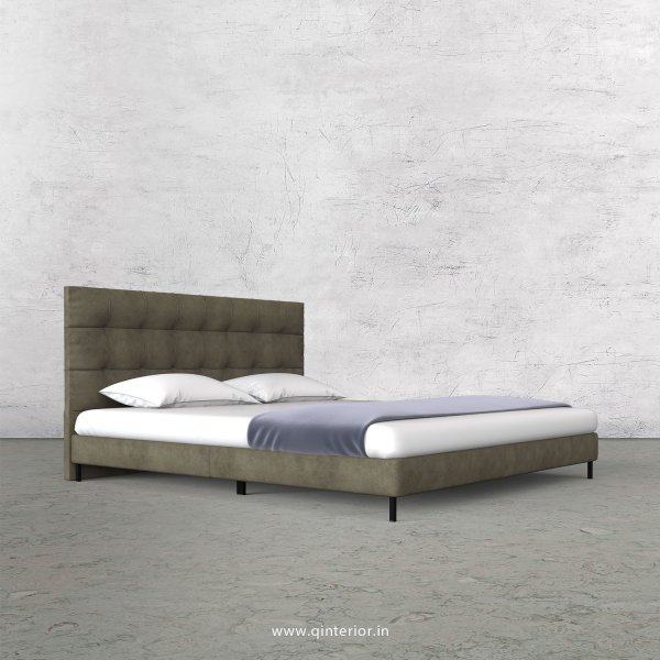 Lyra Queen Size Bed with Fab Leather Fabric - QBD003 FL03