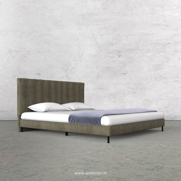 Leo Queen Size Bed with Fab Leather Fabric - QBD003 FL03