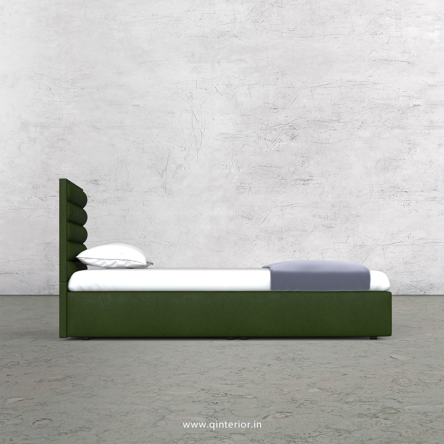 Crux Single Bed in Fab Leather Fabric - SBD009 FL04