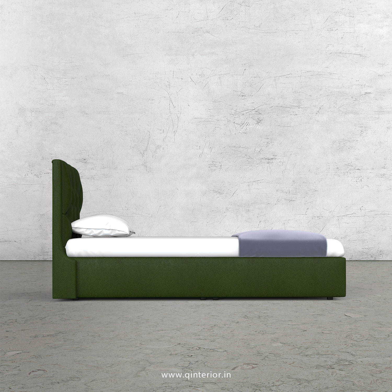 Scorpius Single Bed in Fab Leather Fabric - SBD009 FL04