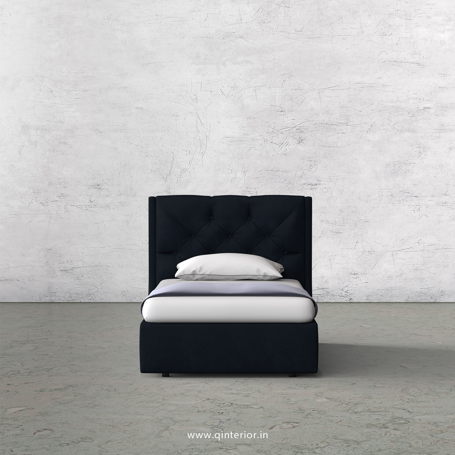 Scorpius Single Bed in Fab Leather Fabric - SBD009 FL05